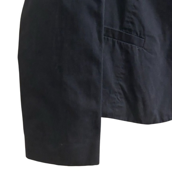 American Eagle Women's Navy Blue Blazer Jacket Size M Button-Front - Picture 6 of 10